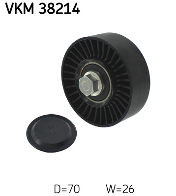 Deflection/Guide Pulley, V-ribbed belt - VKM 38214 SKF